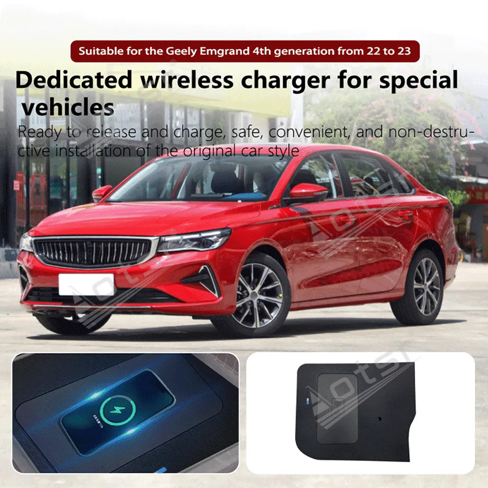 For Geely Emgrand 4th generation 2022 to 2023 Center Console Accessories Charging Pad Car Smart Accessories Module