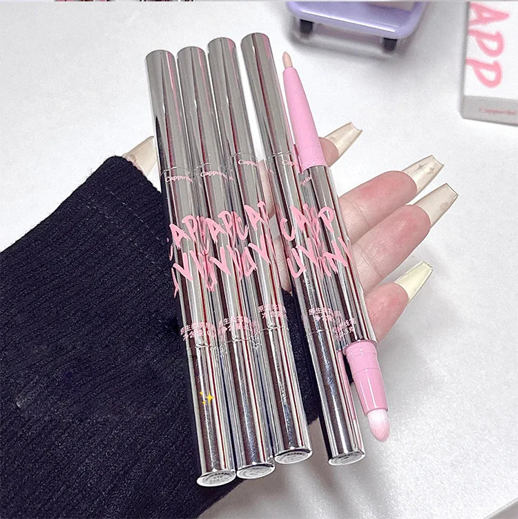 Nude Lip Liner with Lip Brush Cappuvini Korean Style Lip Makeup Long Last Velvet Matte Lipstick