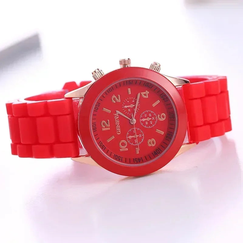 Women Watches 2024 New Fashion Luxury Brand Women Watch Silicone Strap Quartz Wrist Watch for Female Relogio Feminino Zegarki