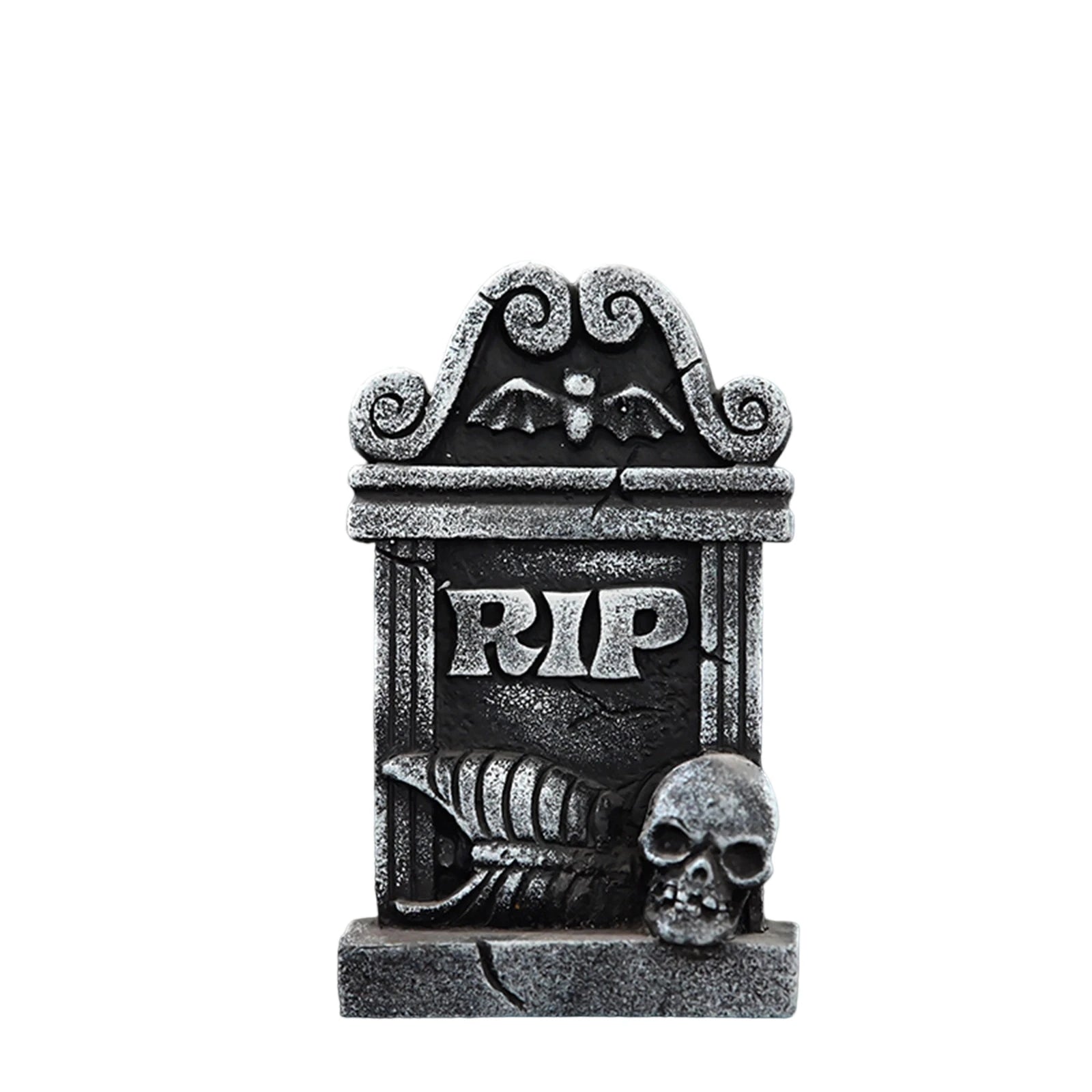 Halloween Tombstones Ghost Festival SkeletonTombstone Resin Ornaments Home Desktop Horror Atmosphere Decoration Props