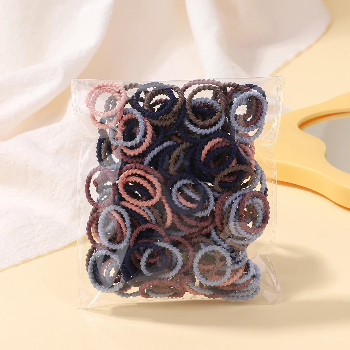 100/200Pcs Girls Colorful Hair Bands Set Nylon Elastic Rubber Band Children Ponytail Holder Scrunchies Kids Hair Accessories