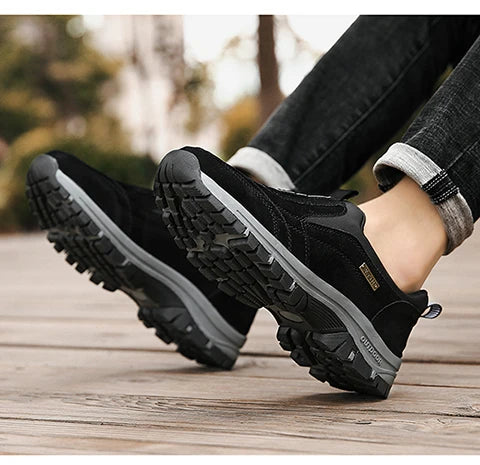Men's non-slip casual sports shoes wear-resistant hiking shoes Outdoor 2025 fashion comfortable flat walking shoes for men