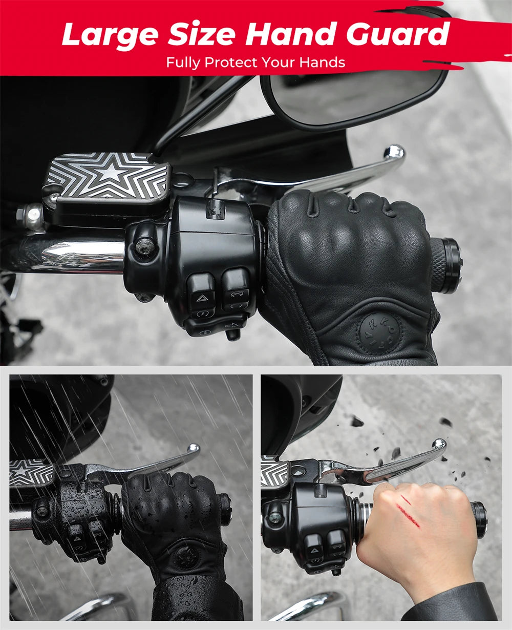 Motorcycle Hand Guard for Road Glide Handguard Hand Shields for Touring Models Street Glide Road King Electra Glide 2006-2022