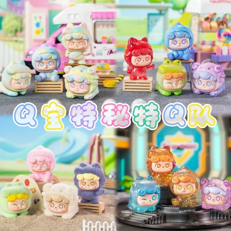 Jotoys Q Kid Super Q Team Mini Series Trendy Blind Box Toys Cute Gift Of Cute Hand-Made Ornaments Q.Kid Decorate
