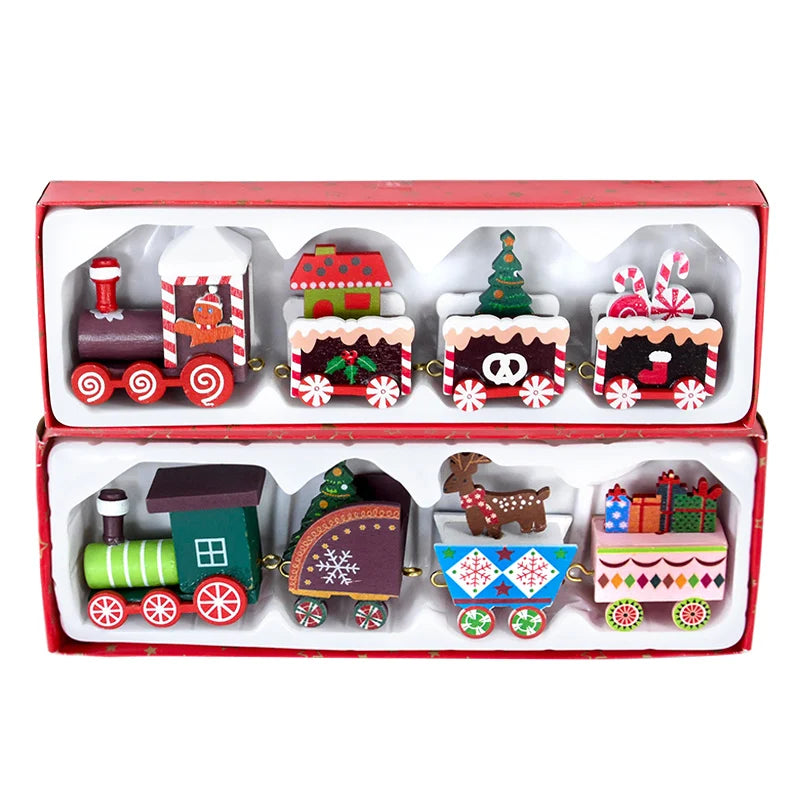 Christmas Train Merry Christmas Decorations For Home 2025 Cristmas Ornament Xmas Navidad Noel Gifts Happy New Year 2026 Gifts