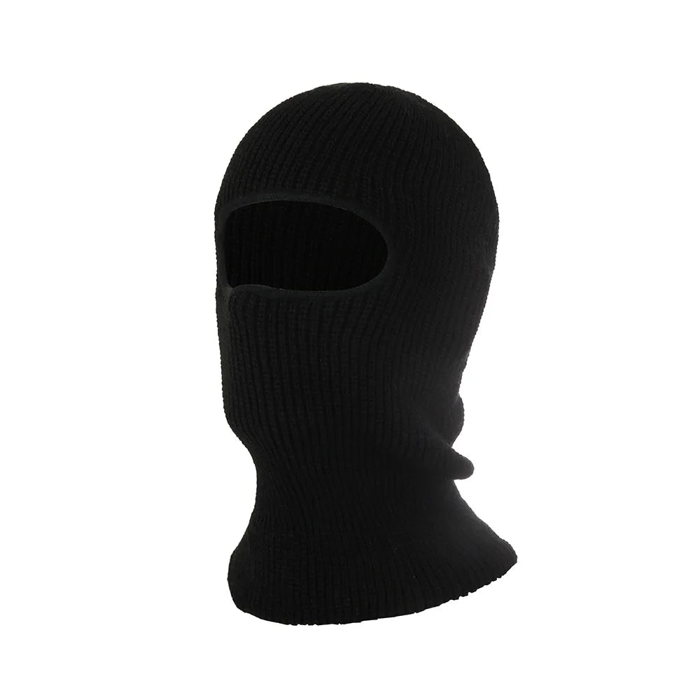 Winter One Hole Ski Hat Outdoor Windproof Over Knit Hat Acrylic Balaclava Ski Mask For Men Women