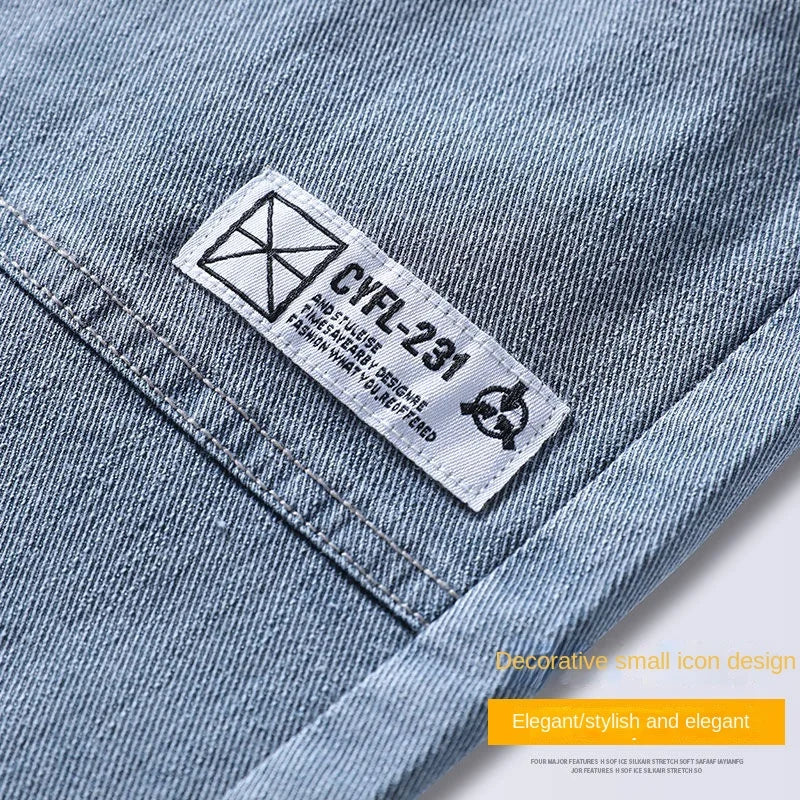 Men's Jeans Korean Fashion Loose Spring Autumn 2022 New Style Tied Leg Track Men's Casual Workwear Harem Streetwear Pants Men