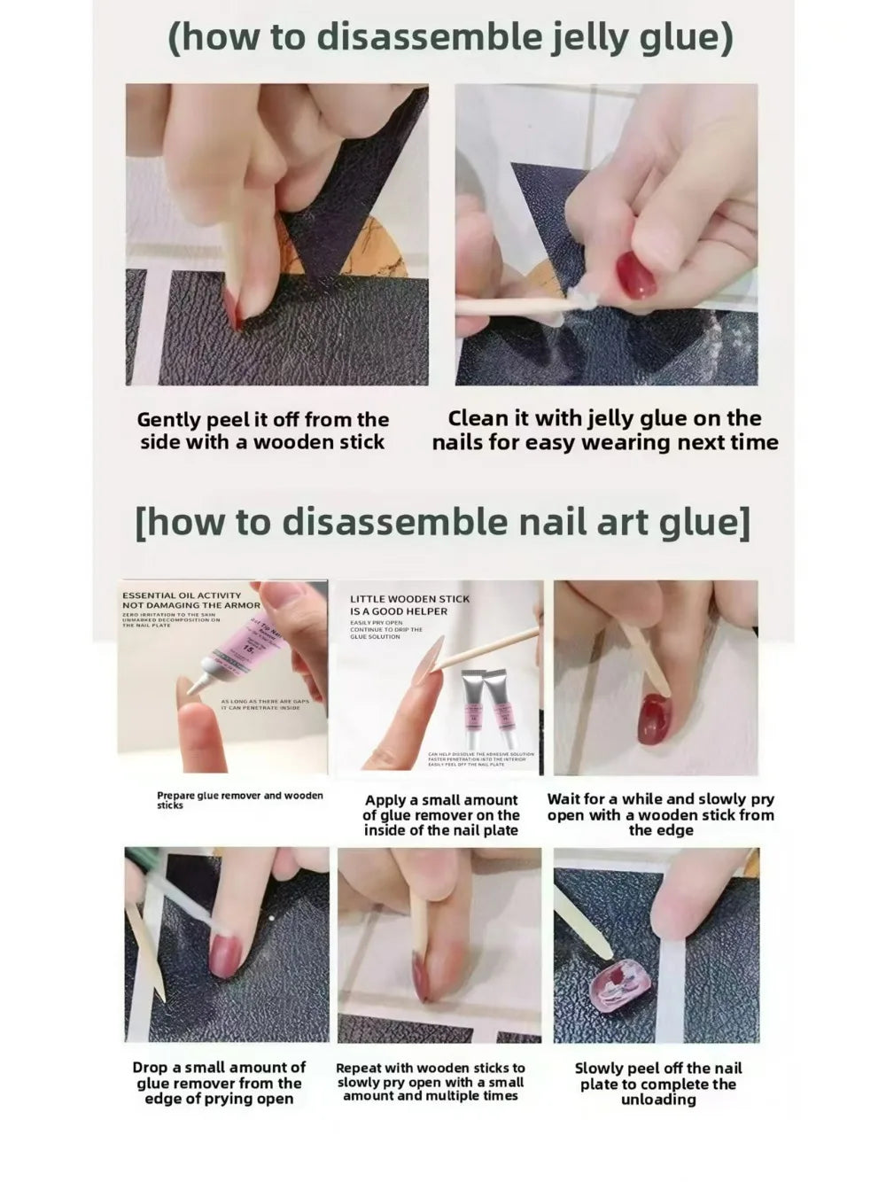 “Halloween Collection” Cross-Border Export Funny Pumpkin Halloween Atmosphere Handmade Nail Stickers, Press-On False Nails 10pcs