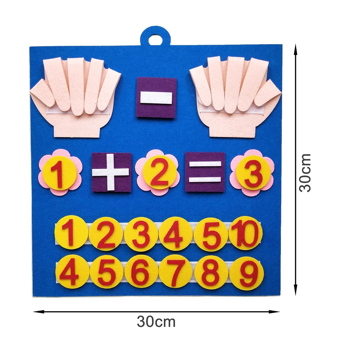 Kid Montessori Educational Toys Felt Finger Numbers Math Toy Children Counting Early Learning for Toddlers Intelligence Develop