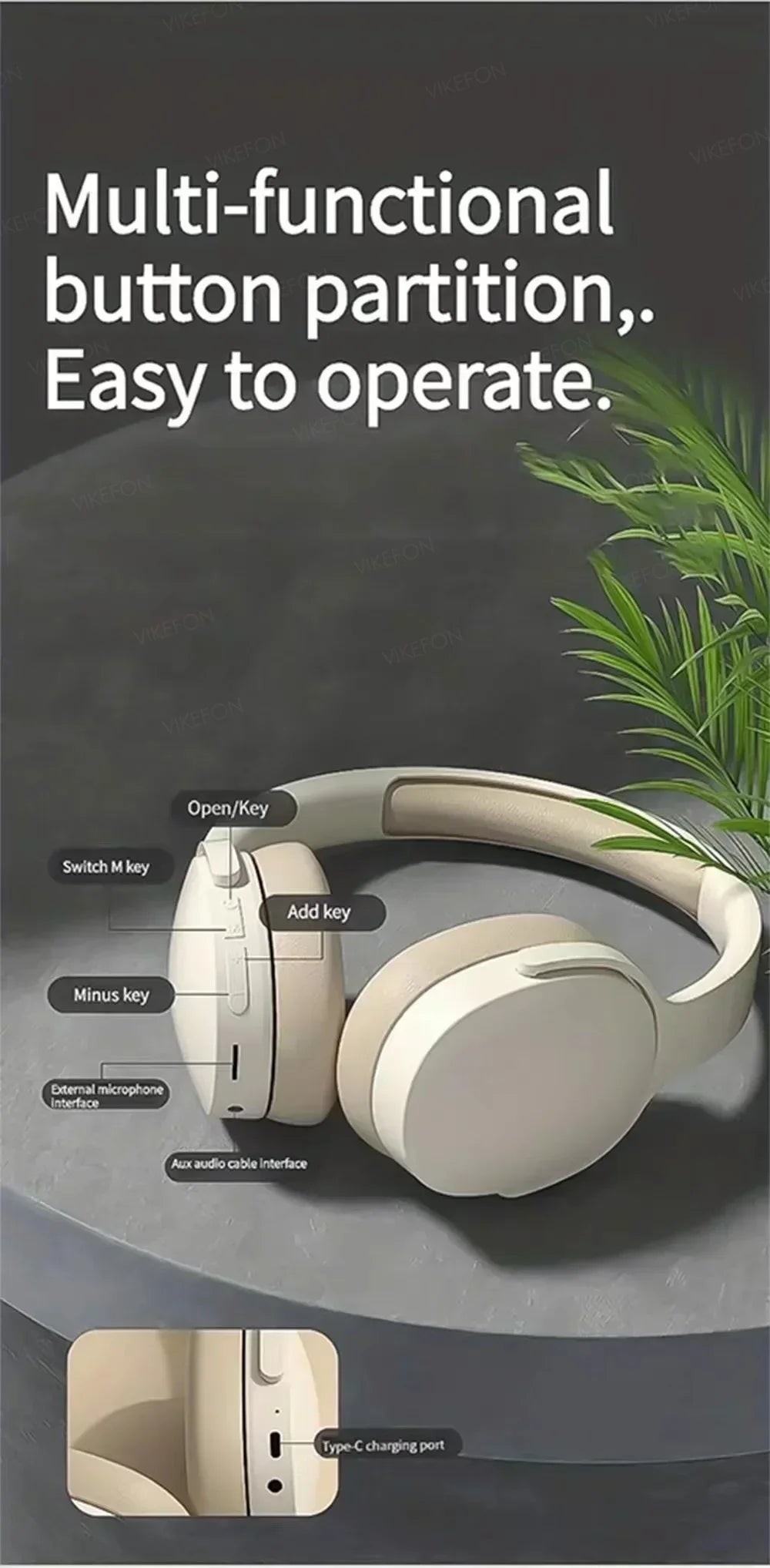 Bluetooth 5.3 Earphone 9D Hifi Bass Wireless Headphones Fold Headset Game Sport Headphone Fone Bluetooth Earbuds Noise Reductio