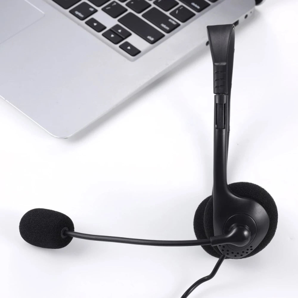 Call Center Wired Headset With Microphone Clear Voice Office School Pc Gaming With Microphone Usb Wired Computer Headset