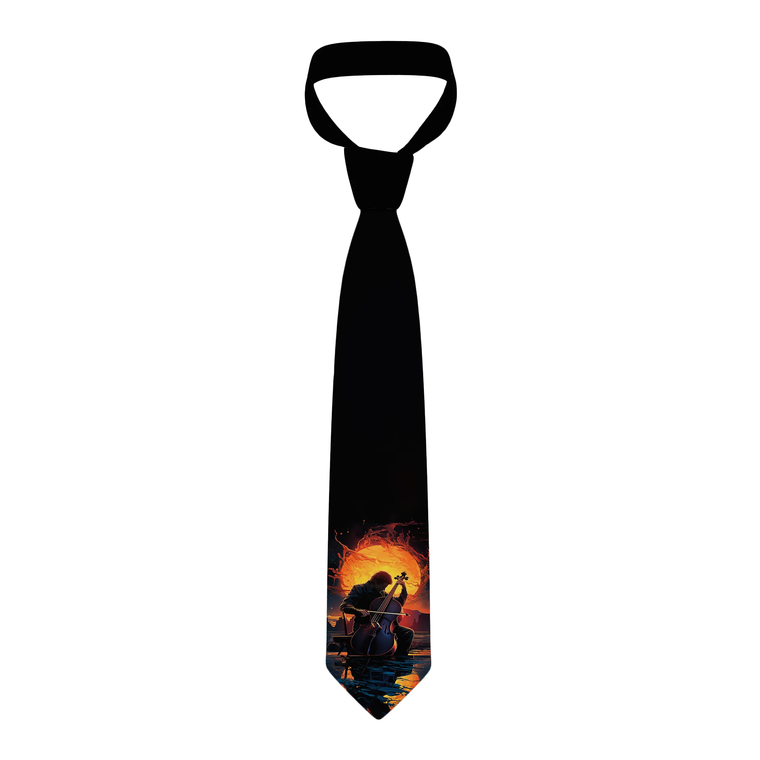 Fashion new cartoon oil painting accessories tie men and women general high-quality popular men's tie suit business wedding