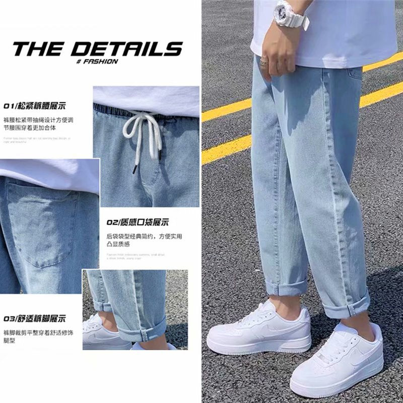 Men Jeans Male Trousers Simple Design High Quality Students Daily Casual Straight Denim Pants jeans for men clothing y2k jeans