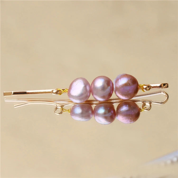 Hair Accessories for Girls Women Hairpins Clips Natural Baroque Freshwater Pearl Elegant Sweet Bridal Ornaments Wedding Gift