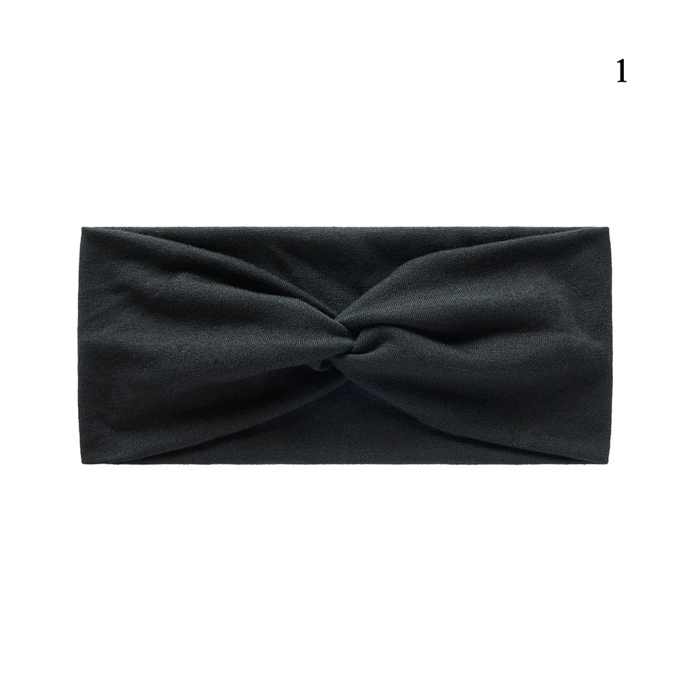 Winter Warm Cross Knot Headbands For Women knitting Elastic Hair Bands Turban Woolen Warm Crochet Headband Hair Accessories