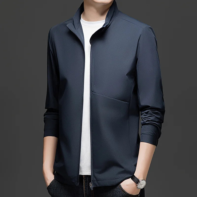 New Men's Casual Jacket Casual and Fashionable Windbreaker Waterproof and Versatile Outdoor Jacket