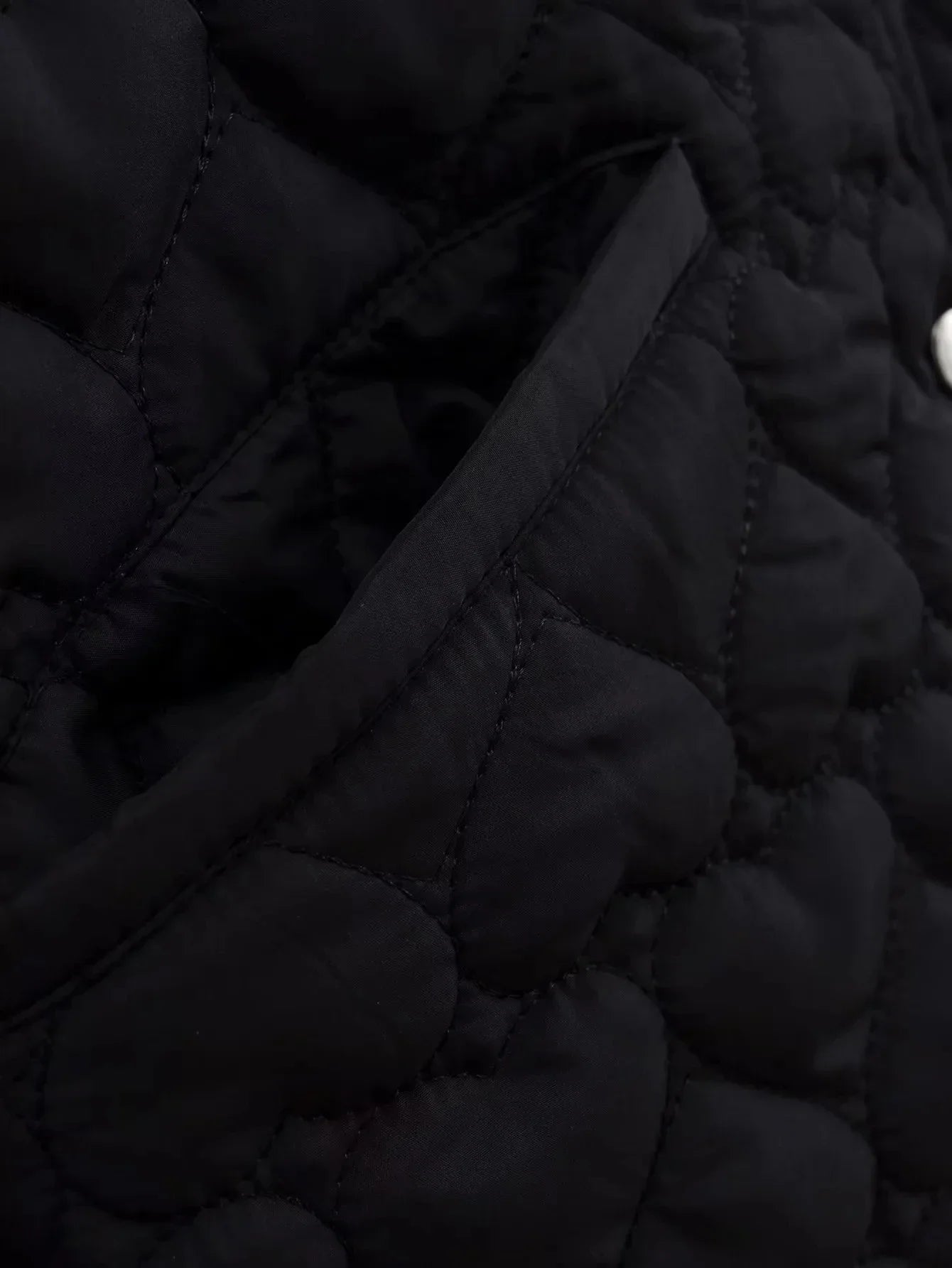 Women Heart Padded Jackets Autumn Winter Long Sleeve Round Neck Coats Solid Color Outerwear Female Warm Parkas Chic Streetwear