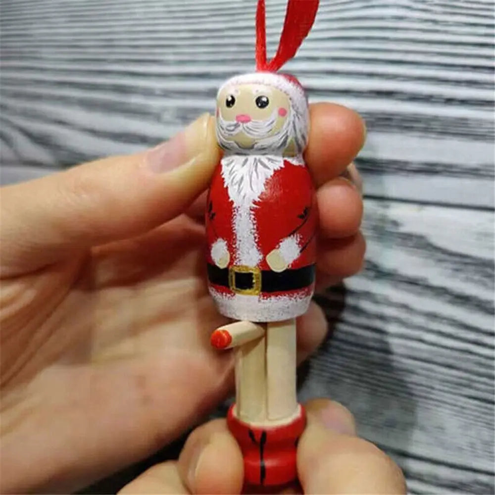 Christmas Novel DIY Holiday Hanging Christmas Tree Decoration Funny Santa Ornament Party Decors
