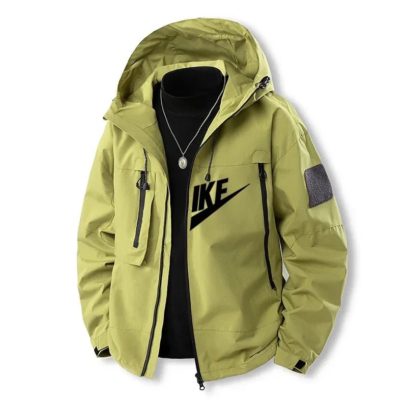 2025 New Men's Printed Jacket - Wide-leg Windbreaker - Fashionable Outdoor Sportwear - Summer-Autumn Hooded Jacket - Mountain Ja