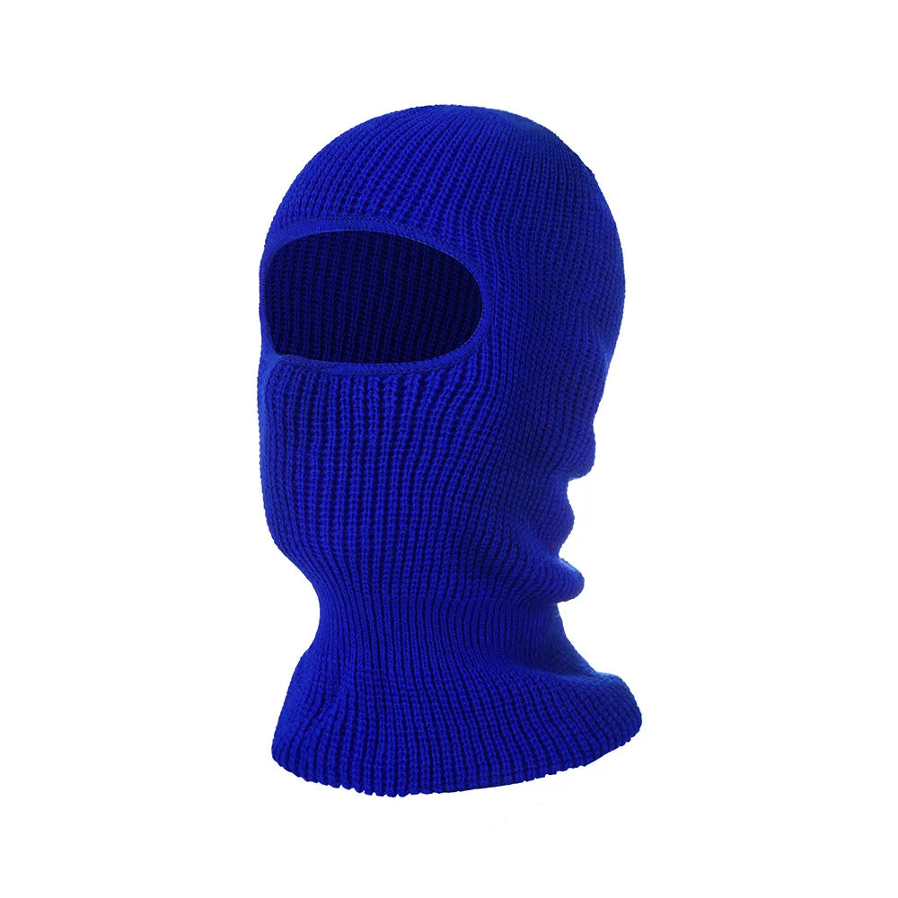 Winter One Hole Ski Hat Outdoor Windproof Over Knit Hat Acrylic Balaclava Ski Mask For Men Women