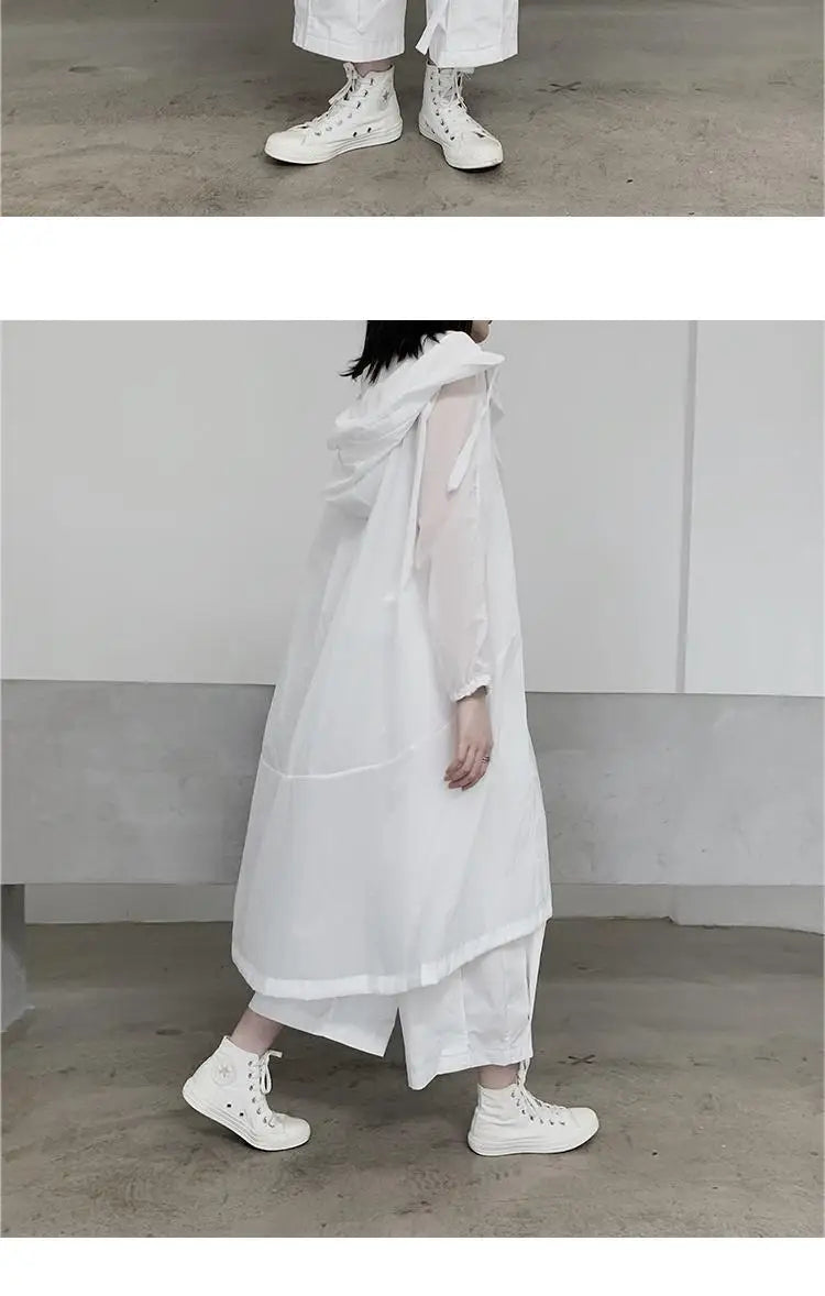 Jackets Women Hooded Chic Solid Breathable Casual Summer Simple Sun-proof Harajuku Long Style Streetwear Baggy Mujer Clothing