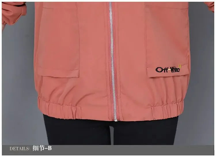 Women'S Clothes Spring Autumn Jacket Top 2025 New Women Windbreaker Korean Loose Casual Hooded Jacket Ladies All-Match Coat