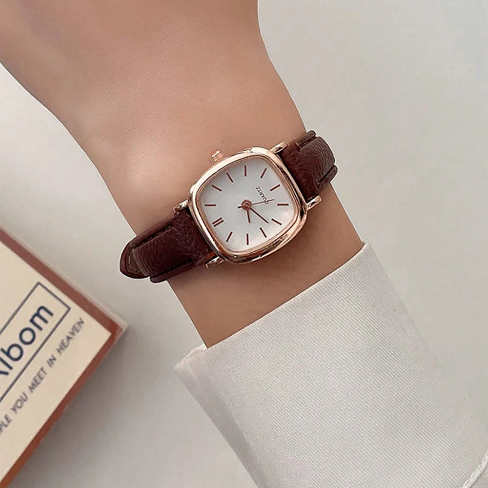 Watches Women Couple Watch Quartz Wristwatch Women Pu Lether Watches Ladies Clock Festival Gift relogio feminino