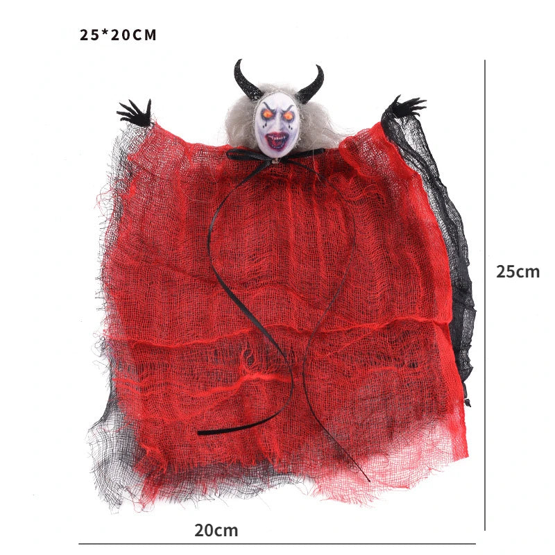 Halloween Ghost Festival Witch Figurine Hanging Doll DIY Decoration Pendant Ornaments for Party Haunted House Decorate Props