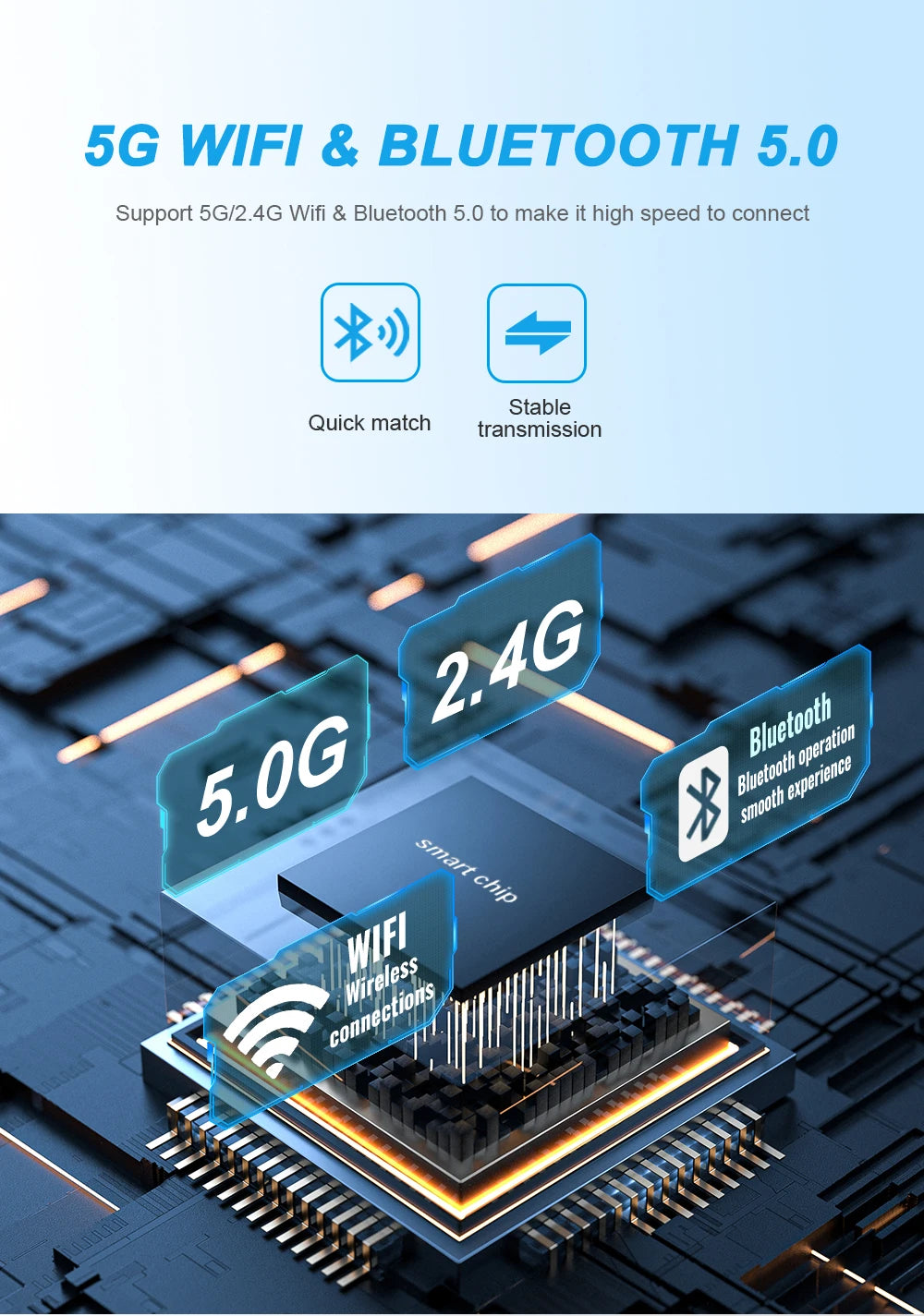 New Wired to Wireless CarPlay and Android Auto 2 in 1 Mini Adapter 5GHz WiFi5 for 99% Original Wired CarPlay/Auto Cars