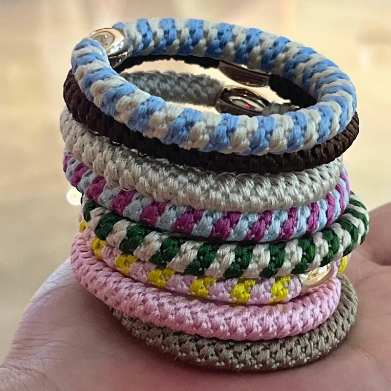 2022 fashion Simple thick hair rubber bands for Women Elastic Hair Tie Gum Girl Ponytail Hairbands Scrunchies kknekki Accessorie