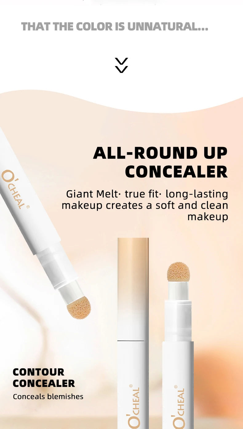 Clear, moisturizing, waterproof concealer, medium coverage, natural makeup effect, and create a natural foundation
