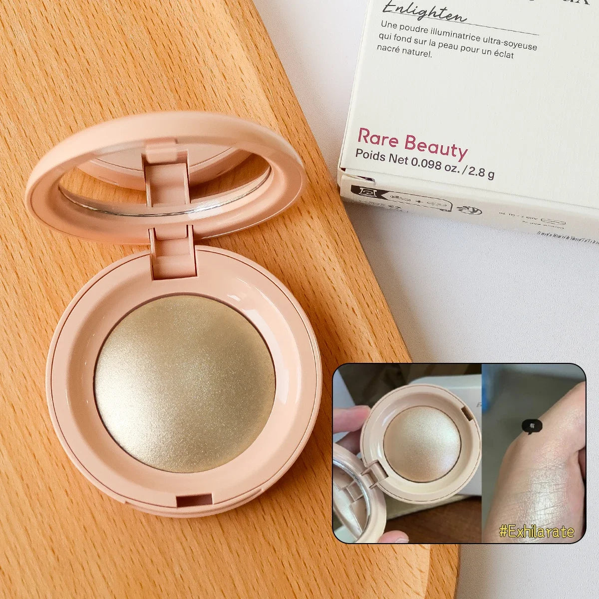 Beauty Enlighten Powder Portable Makeup Mirror Liquid Blush Moisturizing Dual-use Waterproof Lip Glaze Brightening Smooth