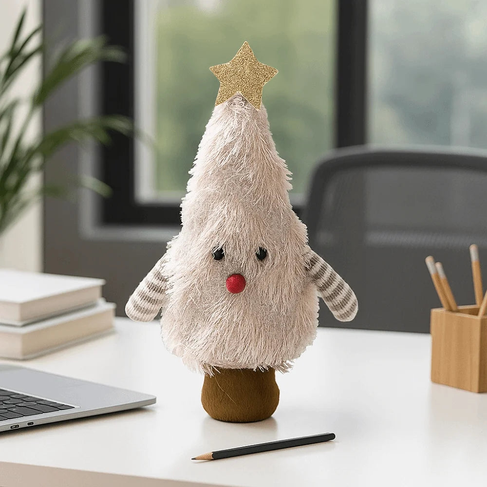 Home Decor Handmade Christmas Tree Decoration Soft Decorative Xmas Desktop Ornament Creative Cartoon Christmas Doll Kids Gift