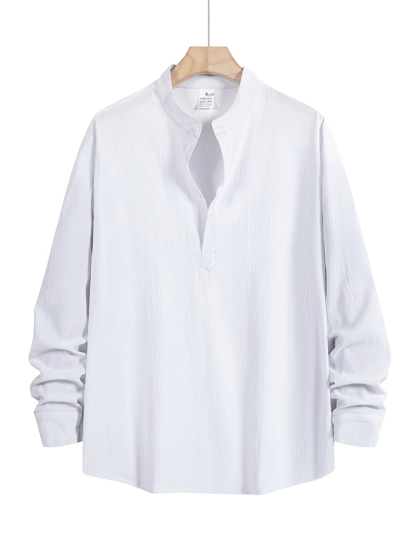 Men's Lightweight Shirts Long Sleeve Henley Collar Casual Shirts Men Beach Hawaiian Vacation Shirts Men Breathable Tshirts Tops