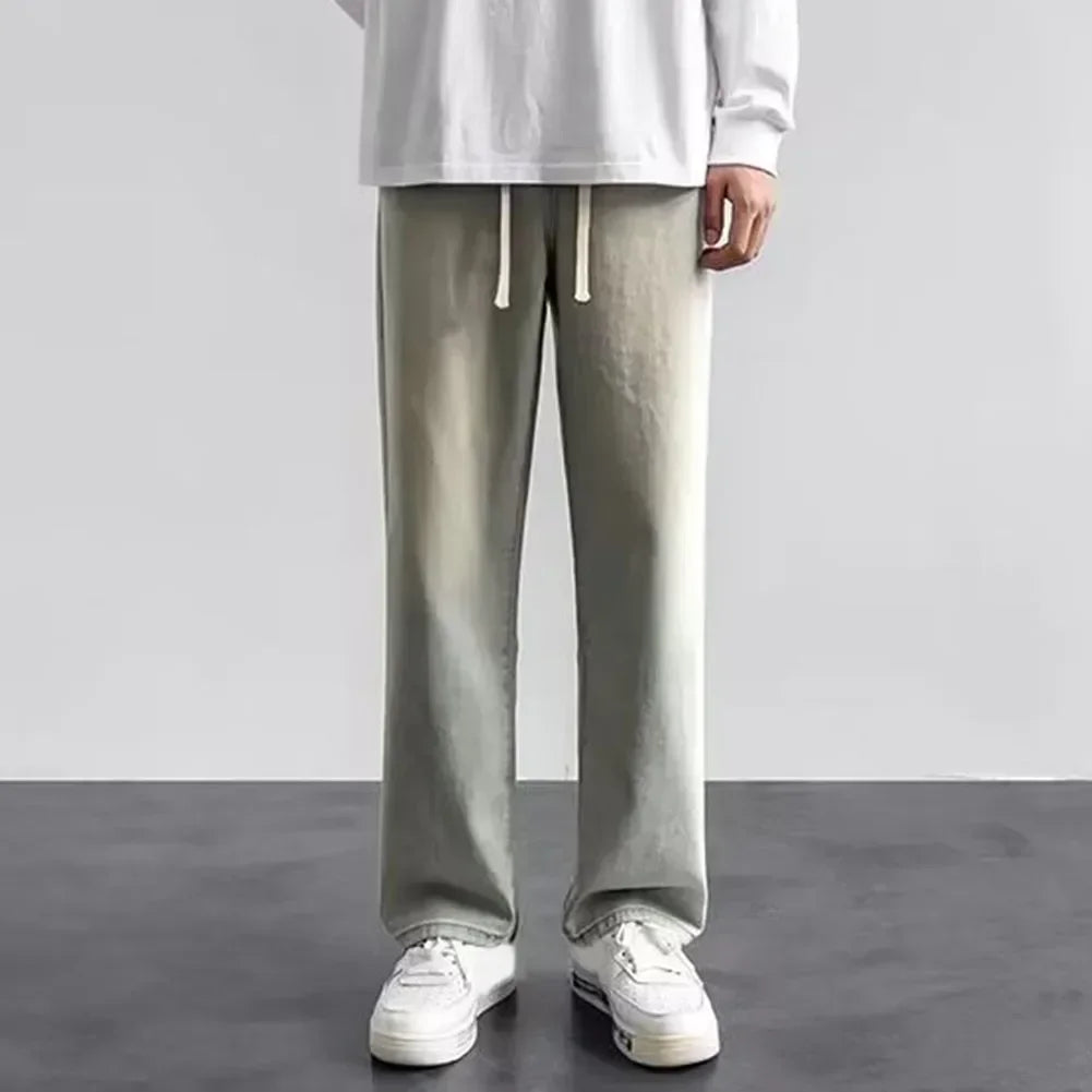For Men Men Pants Pants Straight Loose Pants Streetwear Fashion Trousers Neutral Jeans Spring Wide Leg Affordable
