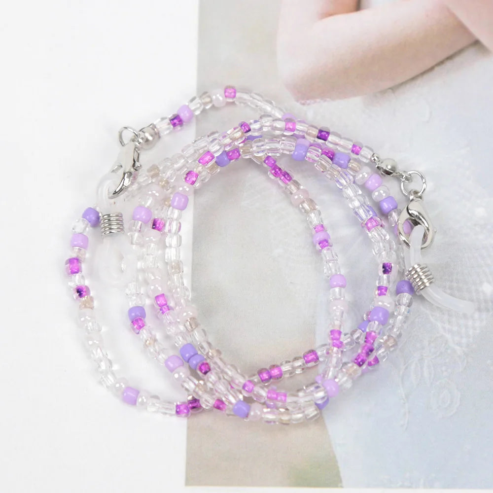 New Fashion Women Reading Glasses Chain Retro Beads Eyeglass Sunglasses Spectacle Cord Neck Strap String Mask Chain Eye Wear