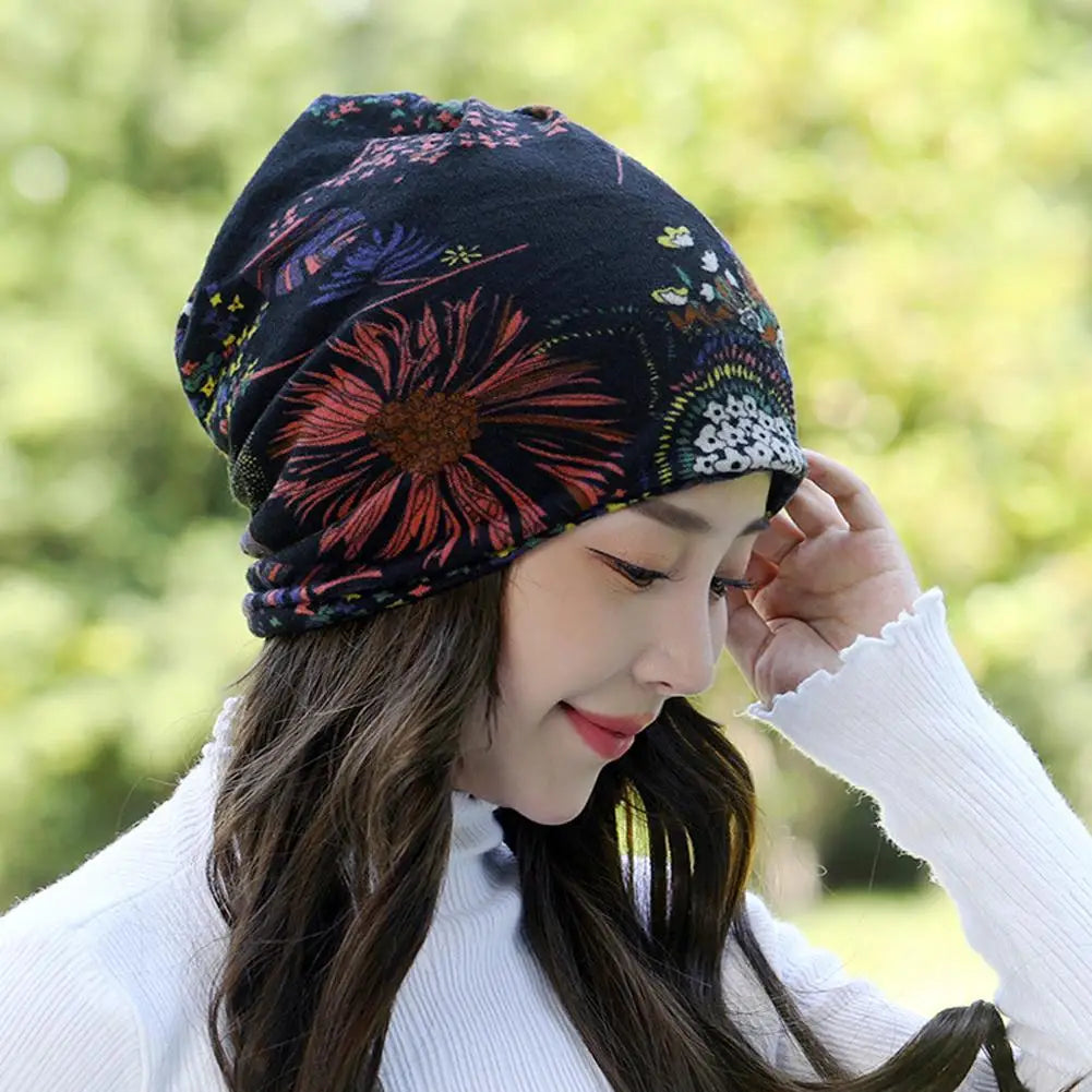Winter Women Hat Warm Beanie Hats Cap Turban Tube Bandana Headband Outdoor Head Face Scarf Neck Warmer Collar Headwear Kerchief