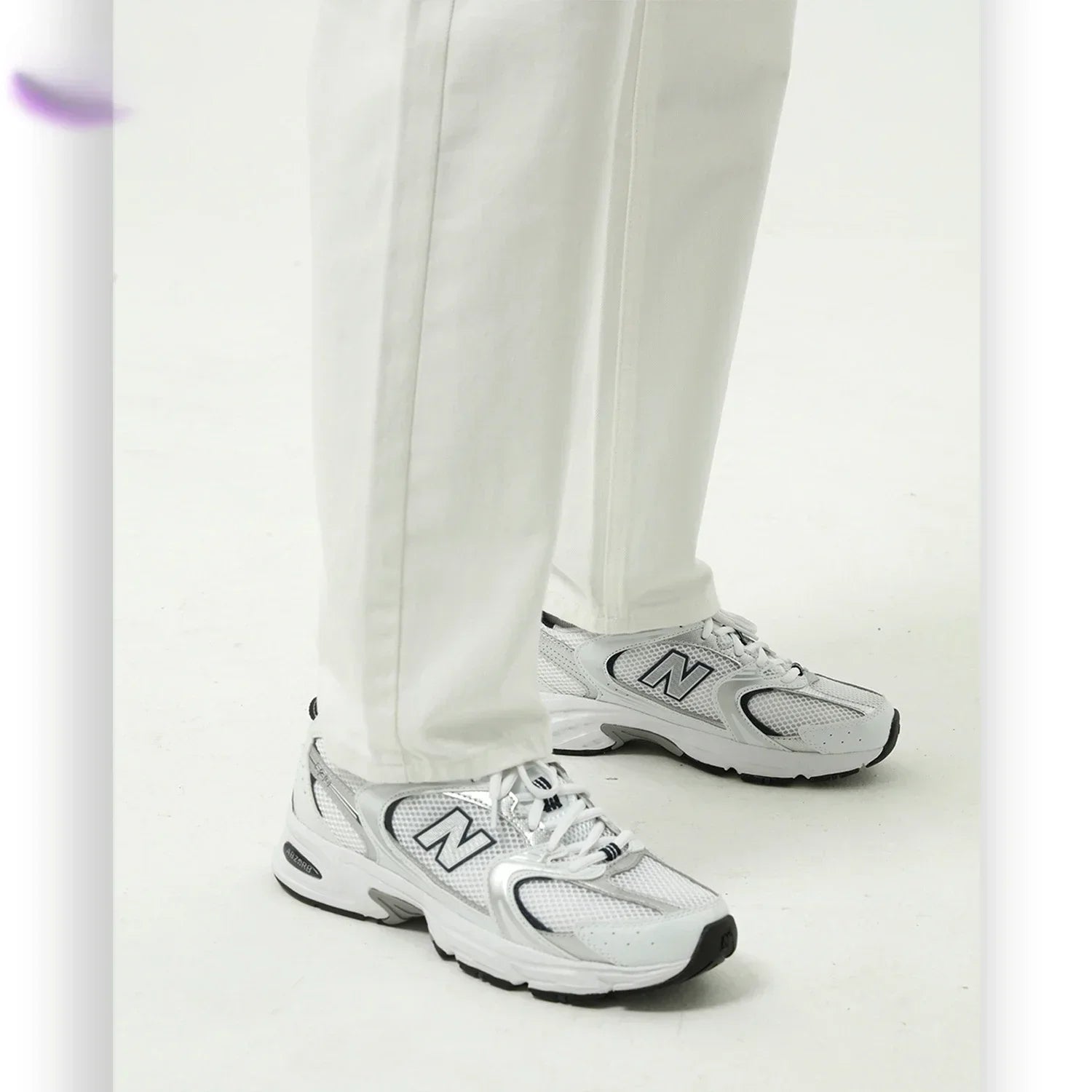 Business Men Jeans Casual Straight Stretch Pants Black and White Basic Fashion Classic Simple Work Denim Trousers Male Clothing