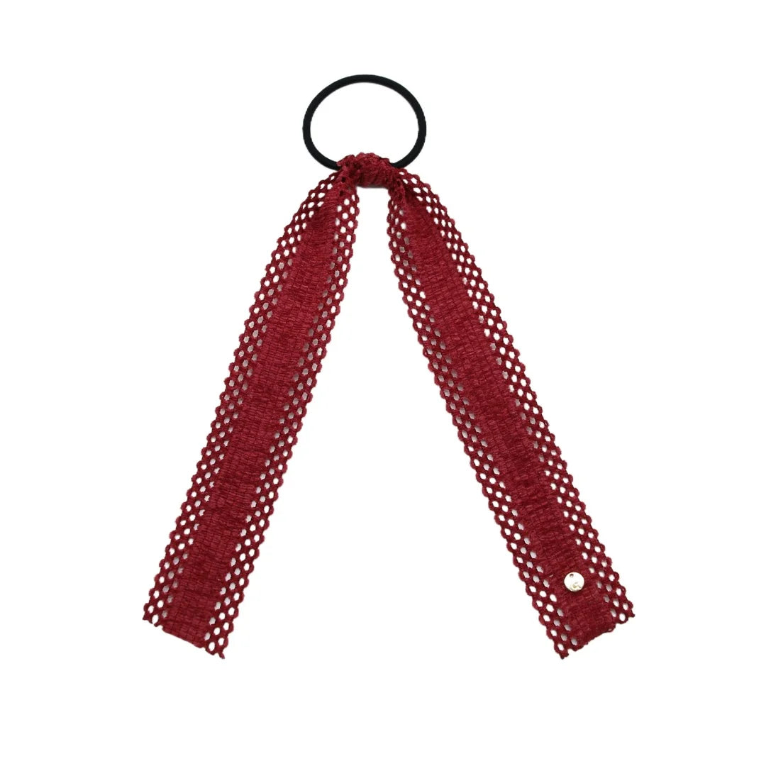 AP New winter Wine Ruby floral bow elegant headband fashion children hairband hair accessories baby clip OEM