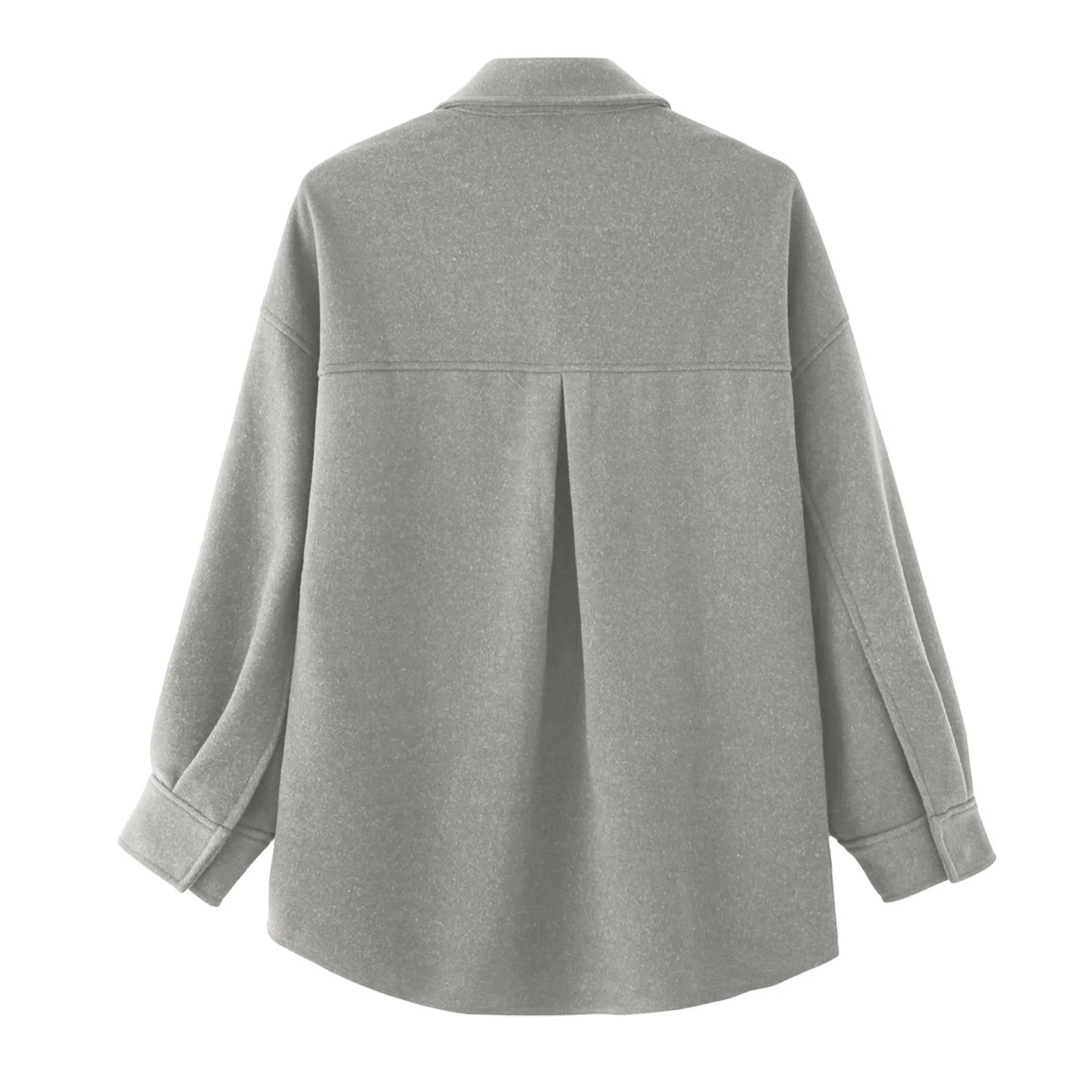 Women Casual Comfort Jackets Cozy Soft Fabric Casual Lapel Collar Winter Outerwear Female Daily Vintage Wearing With Pocket