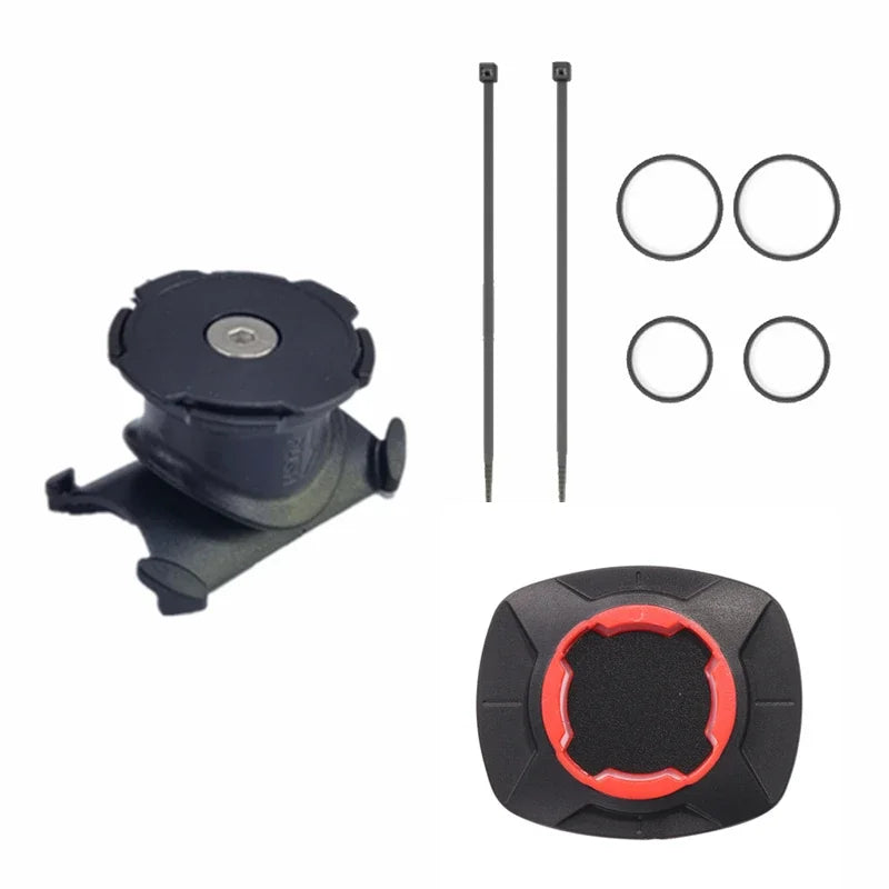 Motorcycle Phone Holder - Shockproof Bike Mount with Adjustable Head for Scooter, MTB, Handlebar/Stem, Easy One-Hand Operation