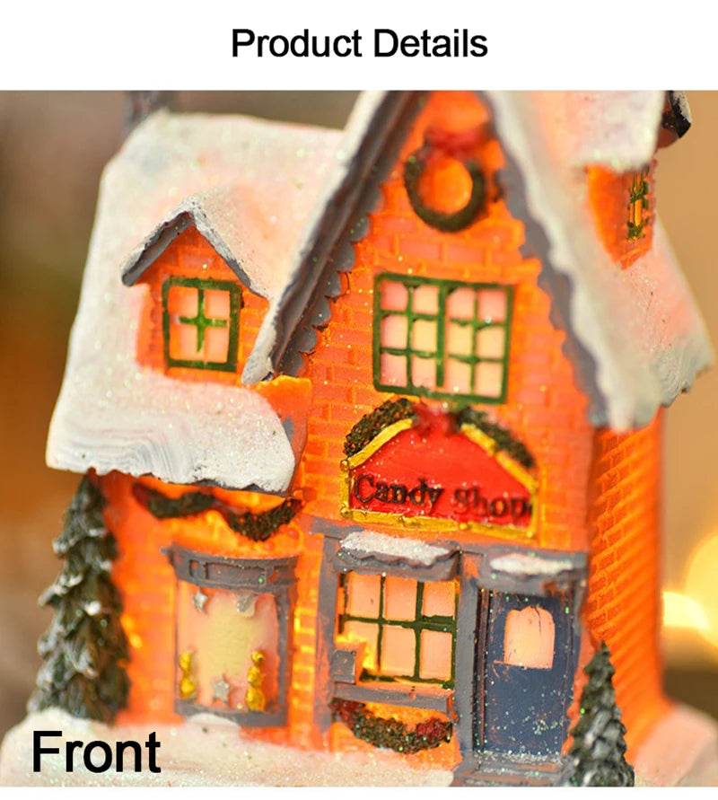 Christmas House Light Decorations For Home Ornaments Kids Xmas Gift New Year 2024 Navidad Decor Bedroom Night Light With Battery