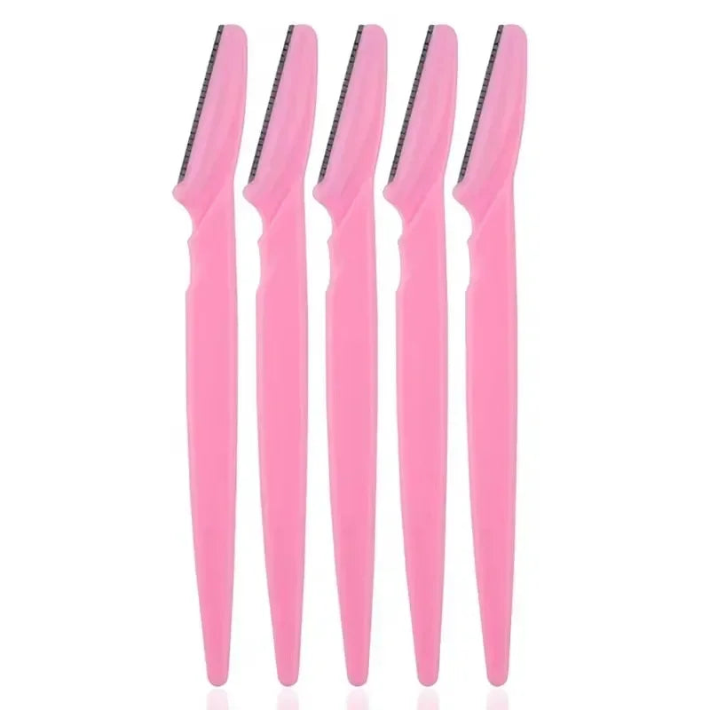 5-100PCS Wholesale Eyebrow Trimmer Blade Shaver Portable Face Razor Eye Brow Epilation Hair Removal Cutters Safety Razor