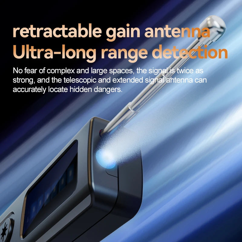 Hidden Camera Detector Anti-Spy Car GPS Tracker Listening Device Bug RF Wireless All Signal Scanner Gadget Security Protection