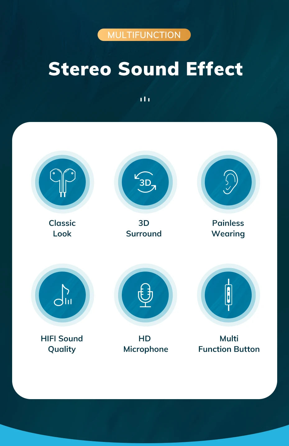 TOPK F20 in-ear Headphone HiFi Sound Quality Built In HD Mic Universal 3.5mm Plug Original High Quality Headset Sport Headset