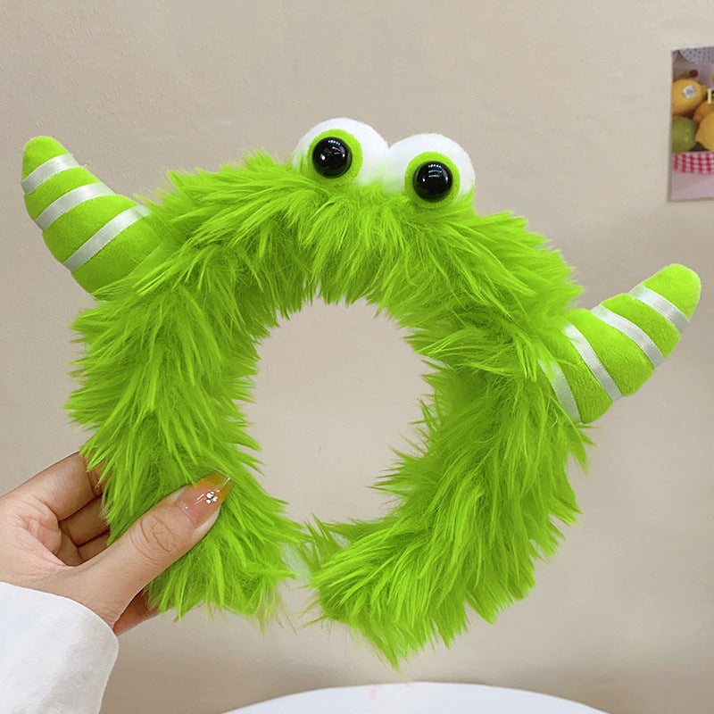 Winter Funny Ugly Doll Hairbands Cute Children Kids Headband Girl Dopamine Cartoon Plush Hairband Hair Accessories