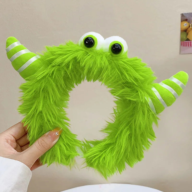 Winter Funny Ugly Doll Hairbands Cute Children Kids Headband Girl Dopamine Cartoon Plush Hairband Hair Accessories