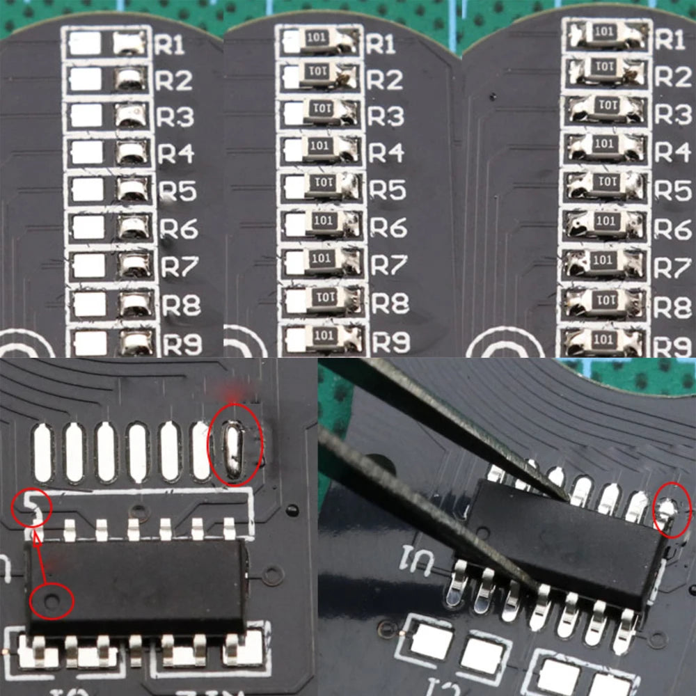 DIY Electronic Top Kit LED Fingertip Gyro Manufacture DIY Kit Fun Top Welding Electronic Components Circuit Board Kit