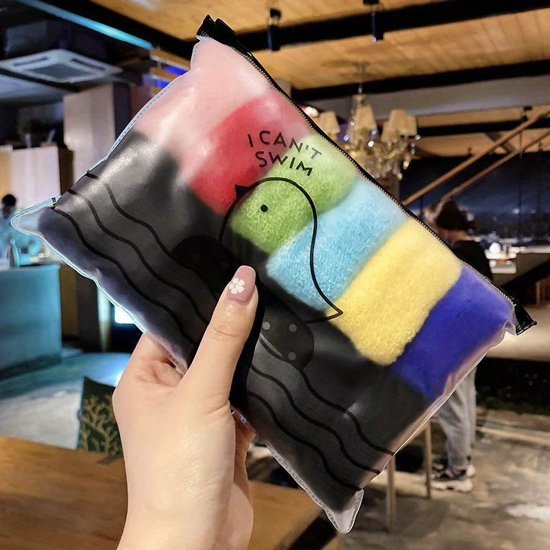 12pcs Large Stretch Thick Hair Ties For All Hair Types Seamless Terry Cloth Elastics Ponytail Holders Hair Accessories No Damage