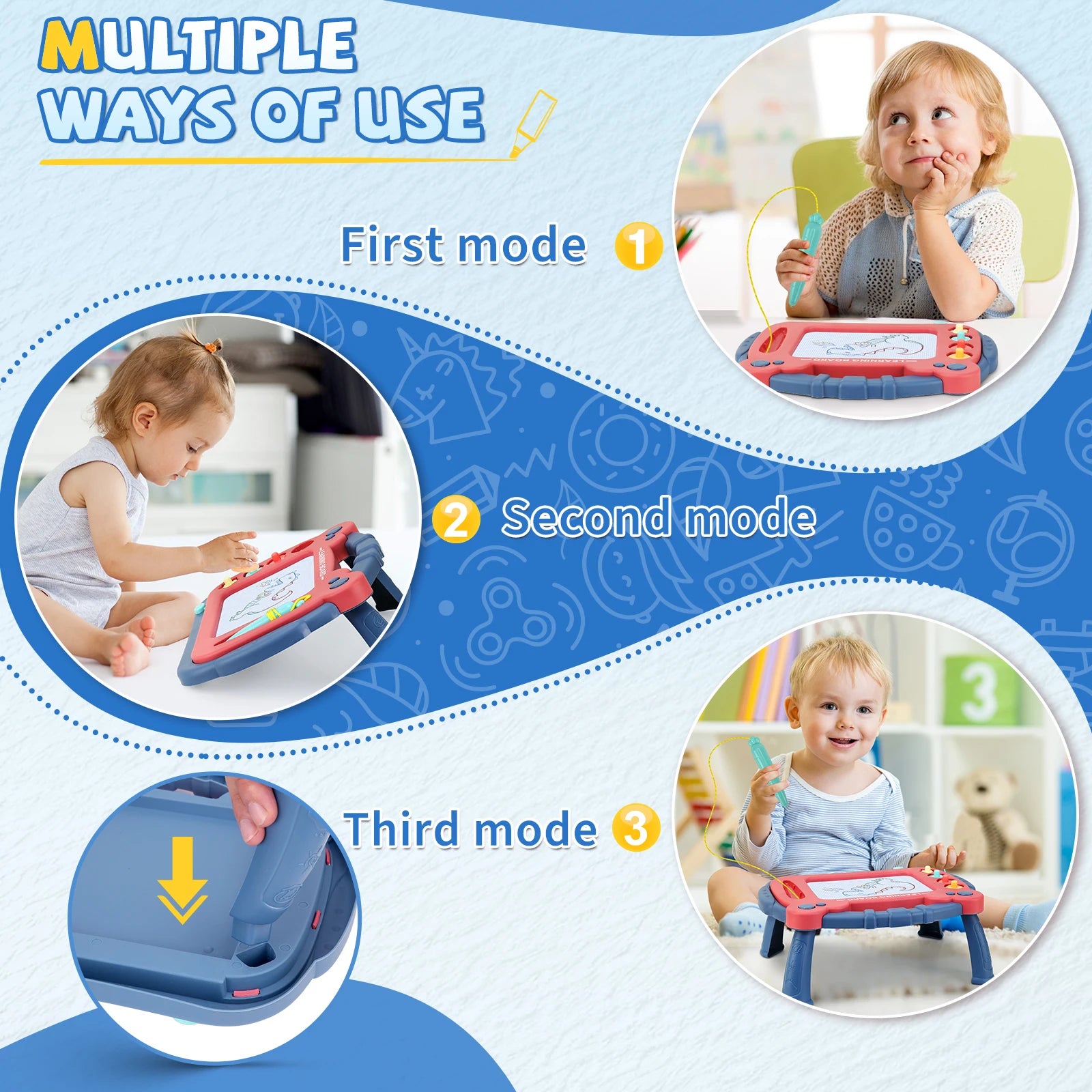 Kid Magnetic drawing board toys toddler graffiti board infant writing board suitable for boys and girls birthday Christmas gifts